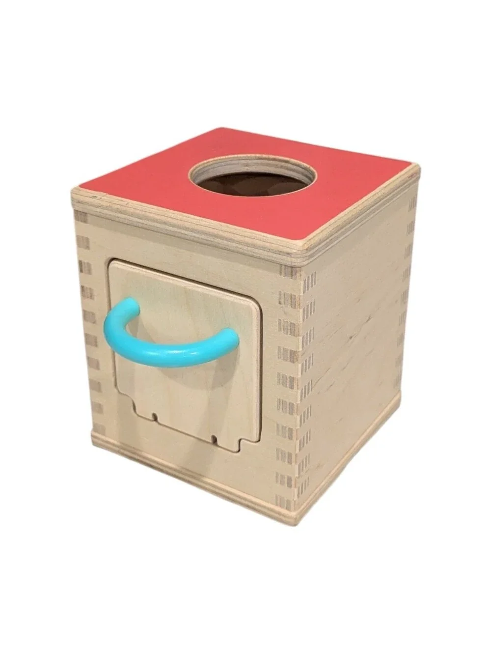 Lovevery Hide And Find Sell Box Object Permanence Wooden Baby 9mo Montessori Toy